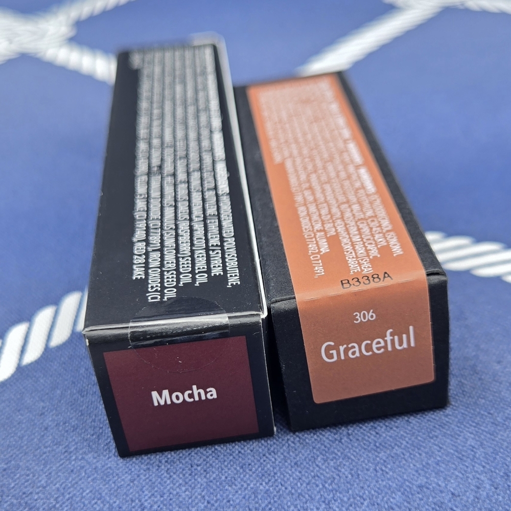 NEW! Color Street The Mocha Edit Hy-Gloss Lip Oil & Graceful Lipstick Brown Lips